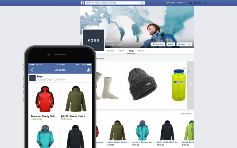 app shopify facebook store